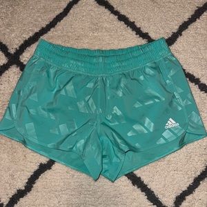 Teal Adidas shorts